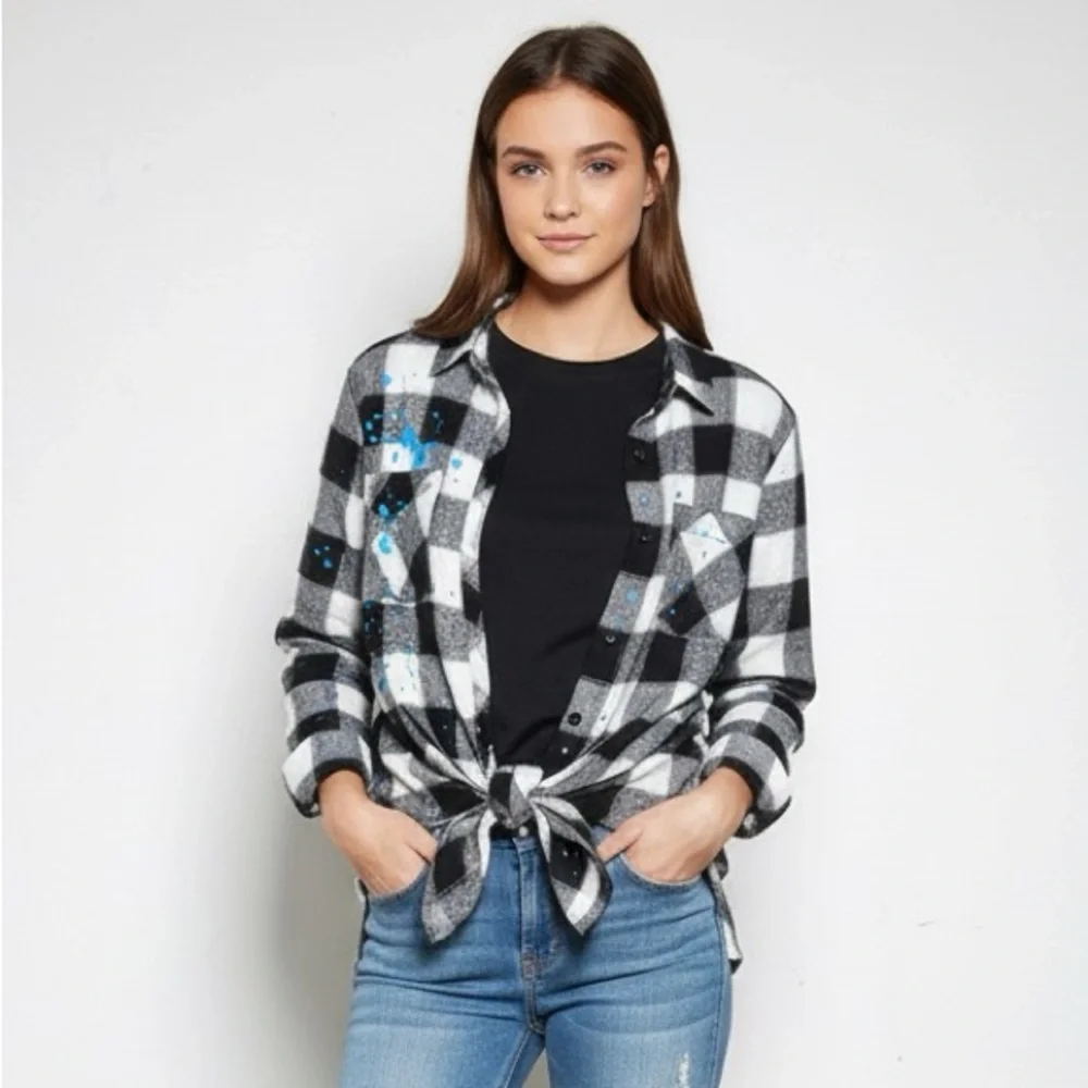 Justice chic plaid